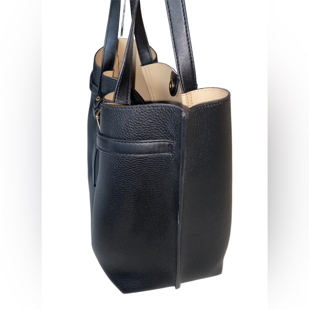 Michael Kors Black Vegan Leather Tote - Picture 5 of 15